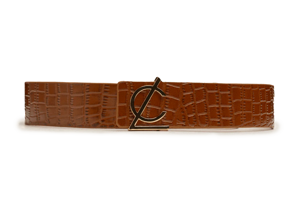 LEATHER BELT A1291 TAN - Image 3