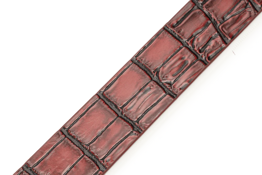 LEATHER BELT A1293 RED - Image 5