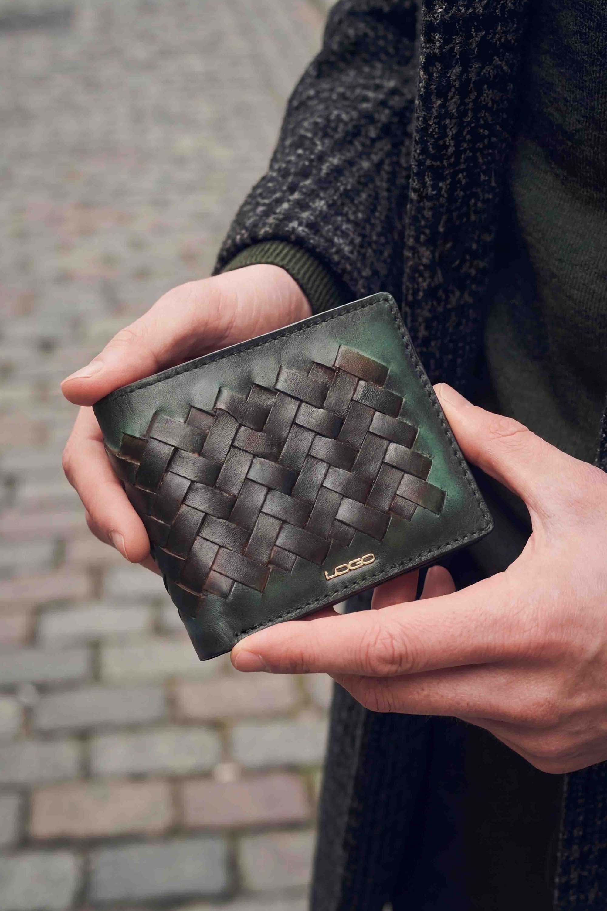 NOTE WALLET NW613 GRN "RFID PROTECTION"